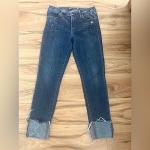 Joes  Distressed Ankle Jeans - Dark Blue